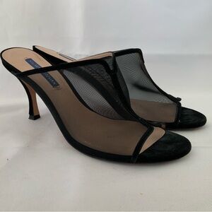Stuart Weitzman open toe mule